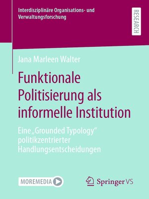 cover image of Funktionale Politisierung als informelle Institution